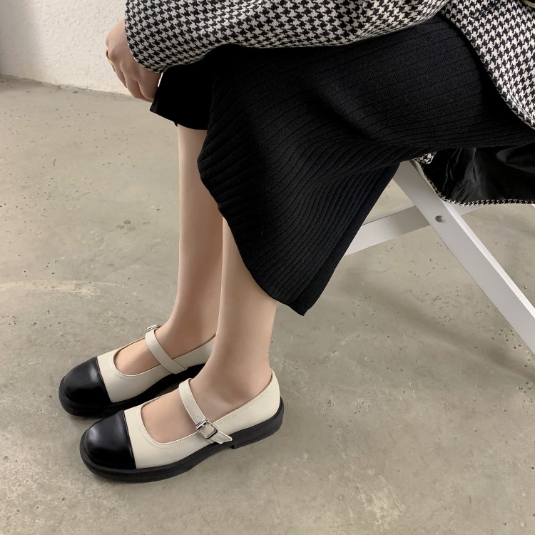 Fashion Mary Jane Flat Shoes Low Heel Round Toe - Style s.html